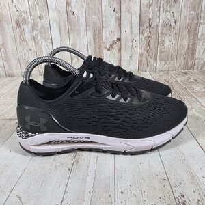 Under Armour HOVR Sonic 3 Womens Running Shoes Black White 3022596-001 Size 7.5
